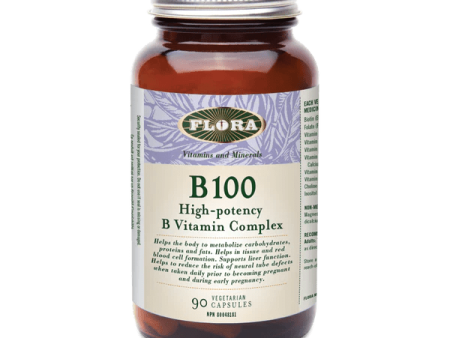 Flora - b100 vitamin complex (high potency) -  90 caps For Cheap