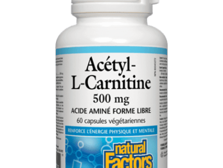 Natural factors - acety-l-carnitine 500mg - (60 vcaps) For Discount