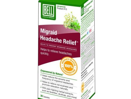 Bell - migraid headache relief - 30 vcaps Hot on Sale