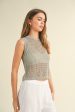 Women s  Gia  Crochet Sleeveless Top Online Hot Sale