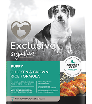 Exclusive Signature Puppy Chicken & Brown Rice Formula 15lb Supply