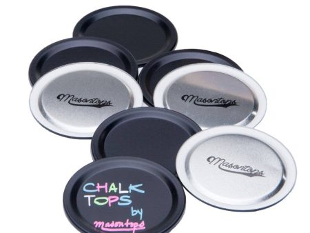 Masontops - Wide Mouth Chalk Top Blackboard Labelling Lids for Mason Jars Cheap