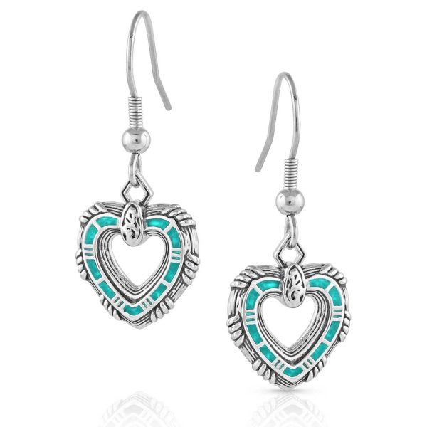 Montana Silversmith Love Conquers All Heart Earrings Cheap