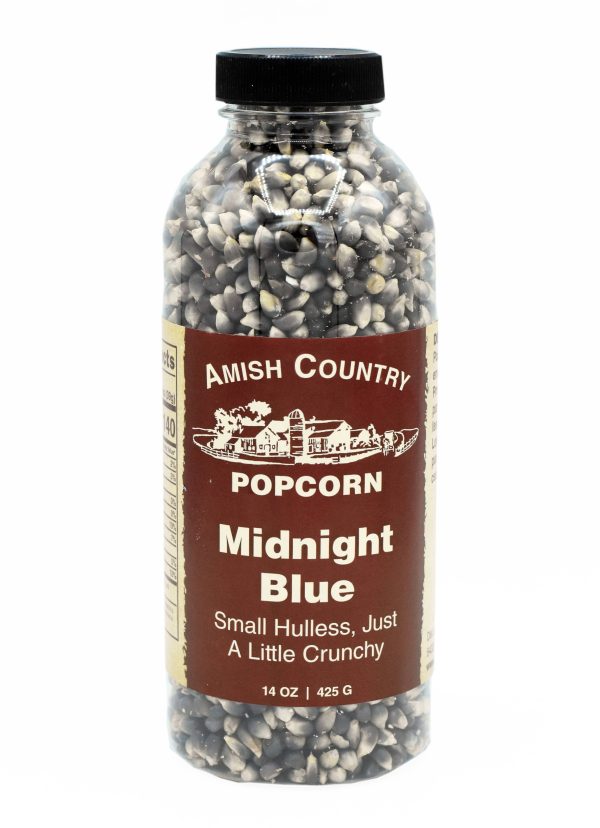 Amish Country Popcorn - 14oz Bottle of Midnight Blue Popcorn Online now