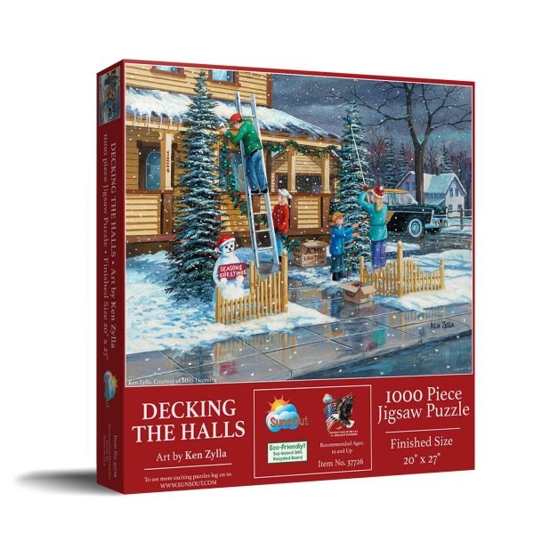 0839 Deck the Halls 1000 pc Puzzle Hot on Sale