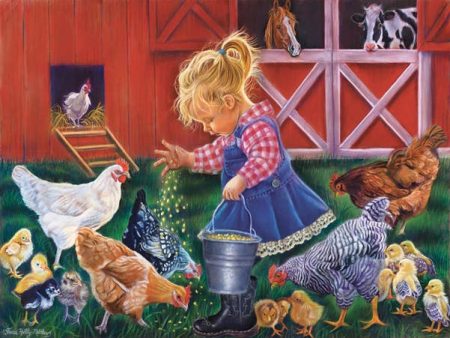 1088 Little Farm Girl 500 pc Puzzle Sale