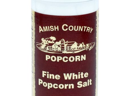 Amish Country Popcorn - 6oz Bottle of Fine White Popcorn Salt Fashion