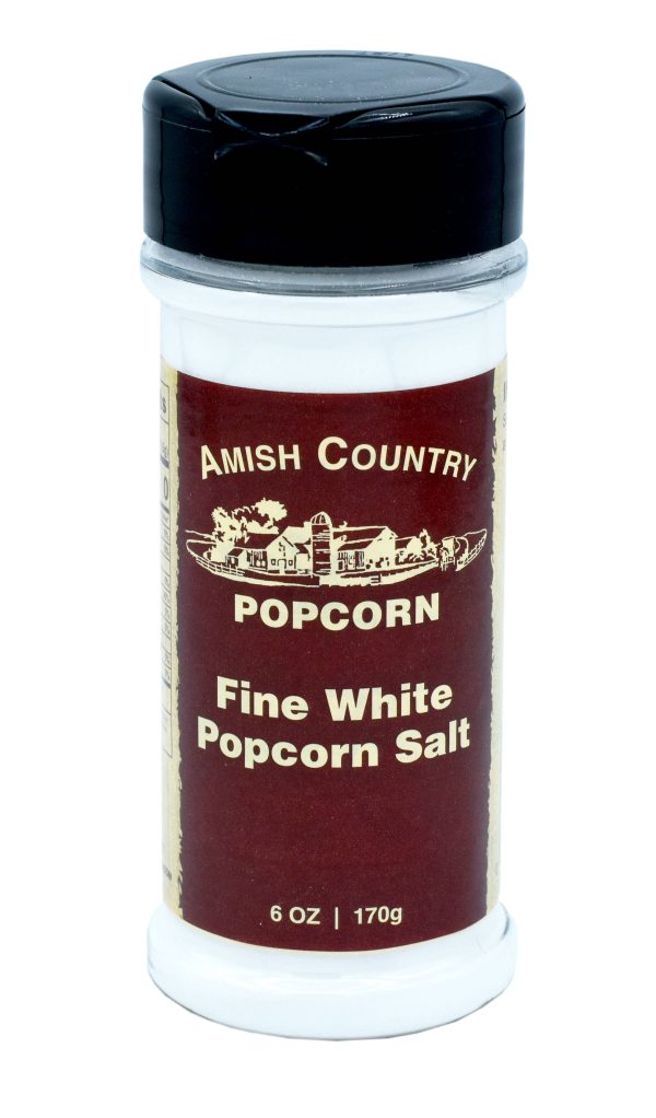 Amish Country Popcorn - 6oz Bottle of Fine White Popcorn Salt Fashion