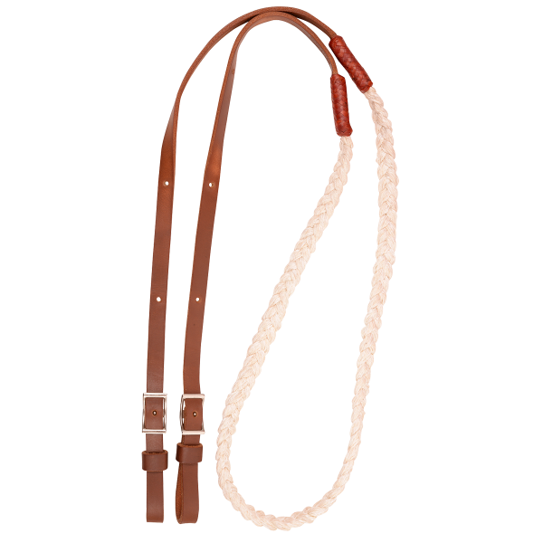 Martin Saddlery Hand Braided 3-Strand Barrel Rein Buckle Ends Discount