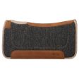 Weaver Contoured Jute Wool Blend Felt Saddle Pad - Black Grey on Sale