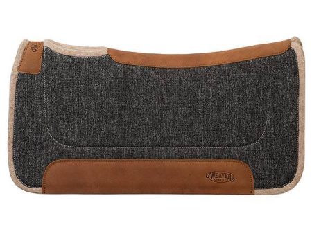 Weaver Contoured Jute Wool Blend Felt Saddle Pad - Black Grey on Sale