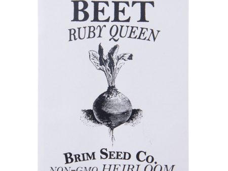 Brim Seed Co. - Ruby Queen Beet Heirloom Seed Online Sale