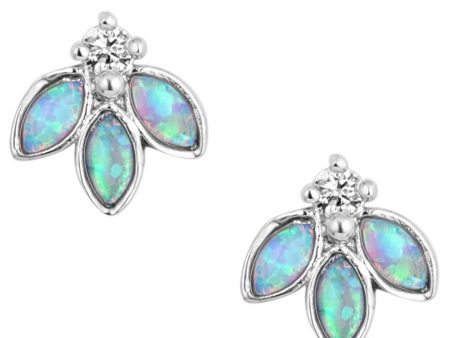 Montana Silversmith Untamed Floral Opal Crystal Earrings Hot on Sale