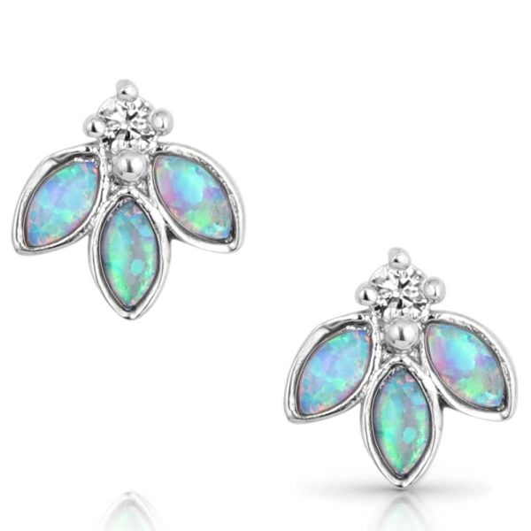 Montana Silversmith Untamed Floral Opal Crystal Earrings Hot on Sale