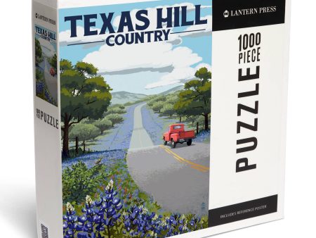 1000 PIECE PUZZLE Texas Hill Country, Texas, Bluebonnets Online Sale