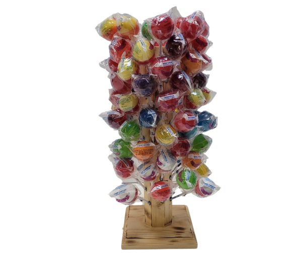 2.25  Burnt Wood Lollipop Pole Stand - 2.25  Diameter Online now