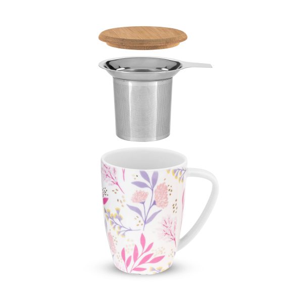 Bailey Botanical Bliss Ceramic Tea Mug & Infuser by Pinky Up on Sale