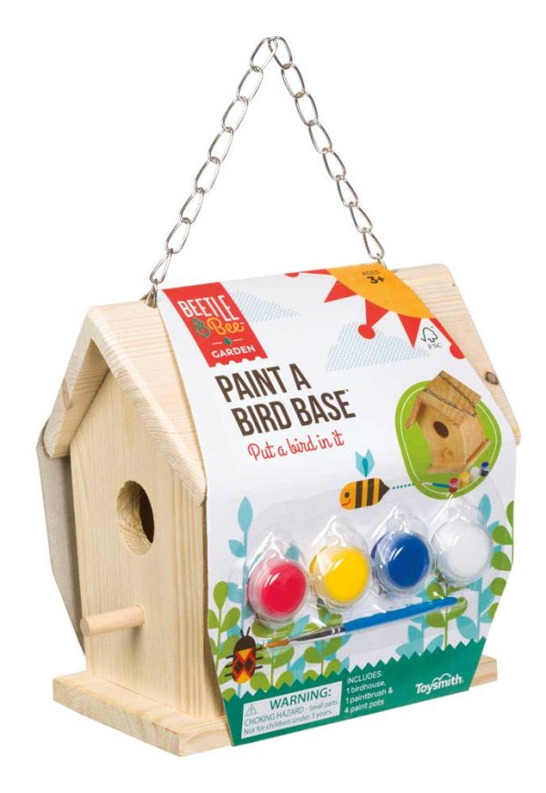 Beetle & Bee - Paint A Bird Base Backyard Birdhouse Kit Cheap