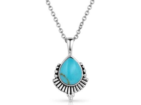 Montana Silversmith Simple Flourish Turquoise Necklace Online Hot Sale