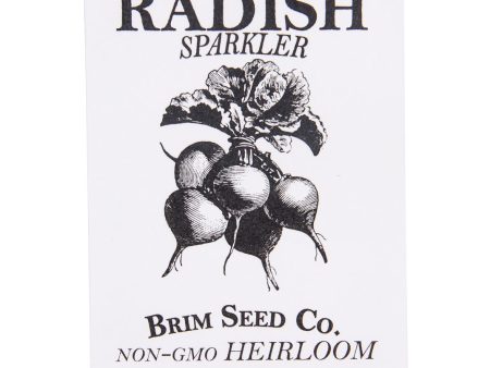 Brim Seed Co. - Sparkler White Top Radish Heirloom Seed Online