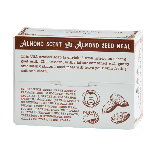 Almond Goat Milk 5oz pressed bar soap Cheap