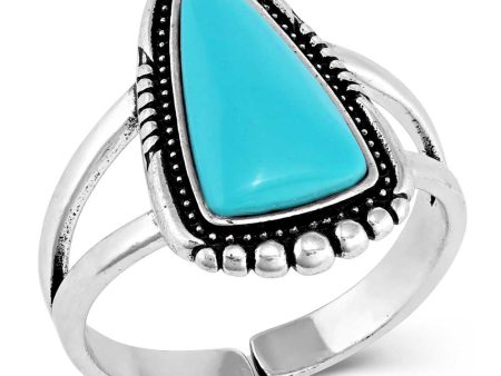 Montana Silversmith Ways of the West Turquoise Ring For Sale