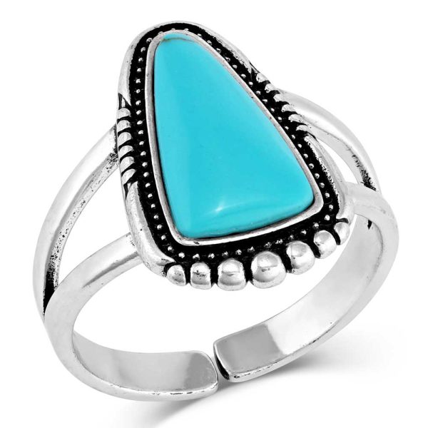 Montana Silversmith Ways of the West Turquoise Ring For Sale