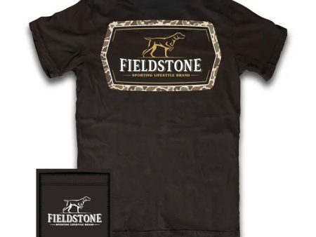 Fieldstone Men s Rectangle Camo Logo Tee Hot on Sale