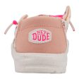 Hey Dude Wendy Youth Double Hearts White Pink Fashion