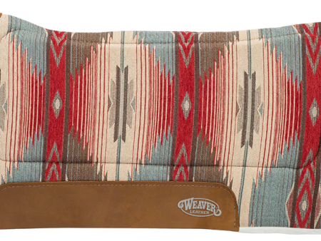 Weaver All Purpose Contoured Fleece Saddle Pad - Red Turquoise Online Hot Sale