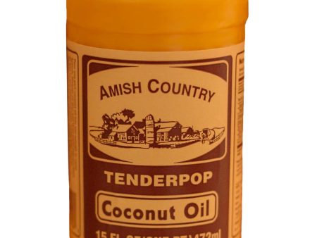 Amish Country Popcorn - 15 or 30oz Jar of Coconut Oil Supply