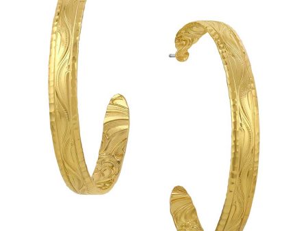 Montana Silversmith Timeless Treasure Chiseled Hoop Earrings Online Sale