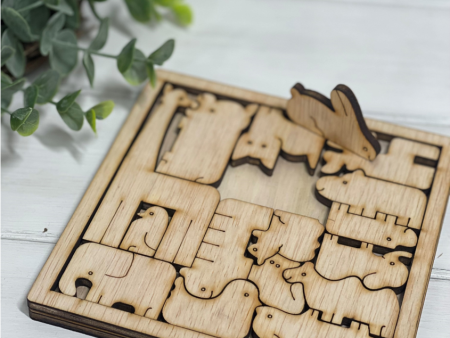 Wood Animal Puzzle Discount