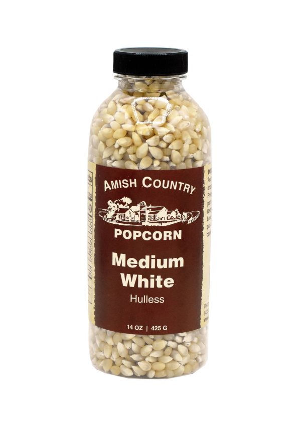 Amish Country Popcorn - 14oz Bottle of Medium White Popcorn Cheap