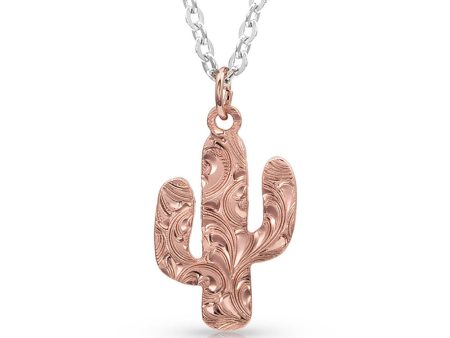 Montana Silversmith Desert Darling Rose Cactus Pendant Necklace on Sale