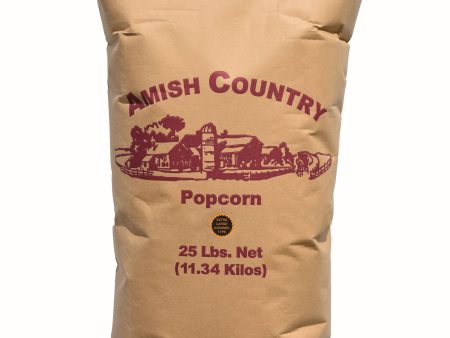 Amish Country Popcorn - 25lb. Bag of Extra Large Caramel Type Popcorn For Cheap