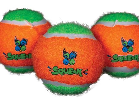 Squeaky Tennis Balls (Large 2-pack, Medium 3-pack, Small 3-p Hot on Sale