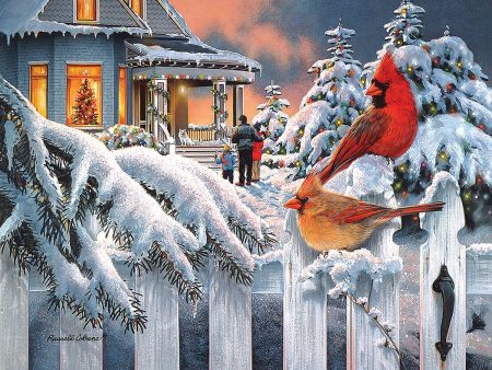 SunsOut - Cardinals At Home For Christmas Puzzle 300pc For Discount