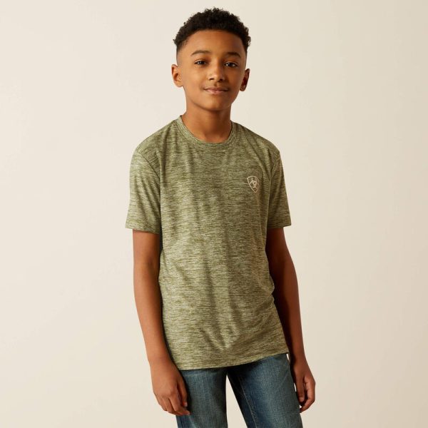 Ariat Boy s Bark Camo Charger Tee Fashion