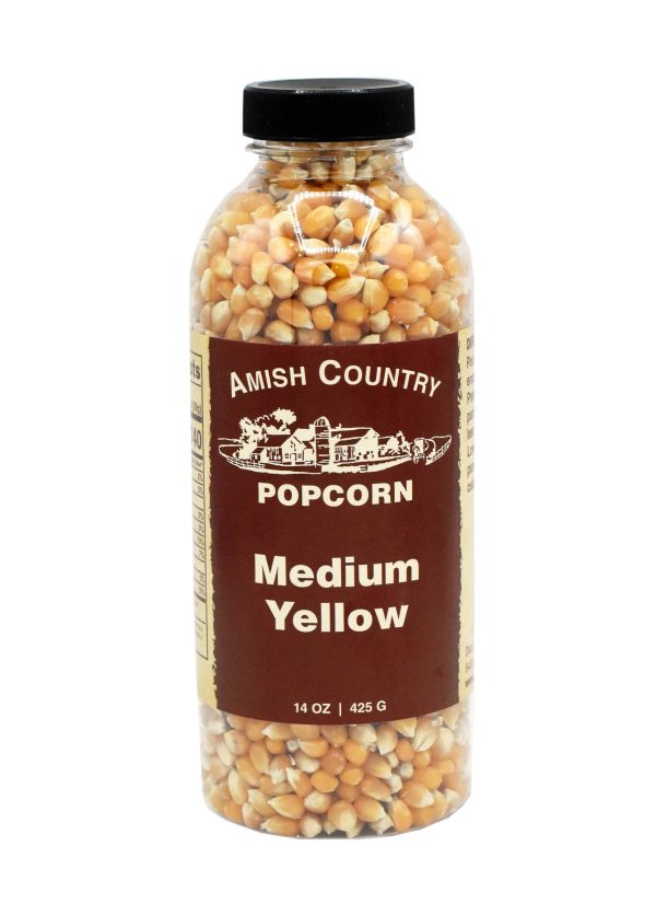 Amish Country Popcorn - 14oz Bottle of Medium Yellow Popcorn Fashion