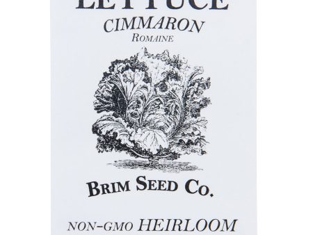 Brim Seed Co. - Cimmaron Deep Red Romaine Lettuce Greens Heirloom Seed Sale