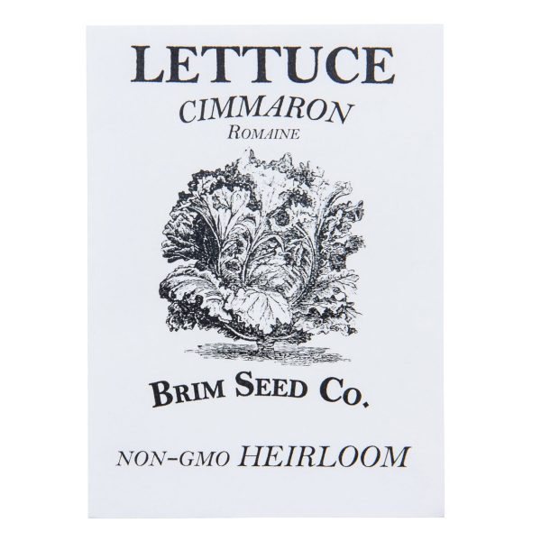 Brim Seed Co. - Cimmaron Deep Red Romaine Lettuce Greens Heirloom Seed Sale