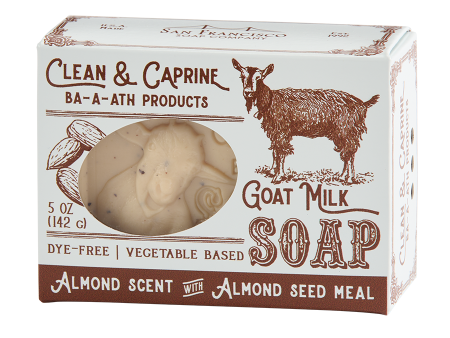 Almond Goat Milk 5oz pressed bar soap Cheap