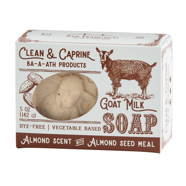 Almond Goat Milk 5oz pressed bar soap Cheap