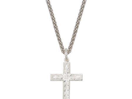 Montana Silversmith Silver Engraved Cross Necklace Supply