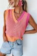 Riley Strawberry Pink Sweater Vest Sale