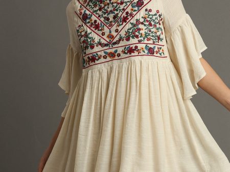 Umgee  Baylee  Floral Embroidered Dress Fashion