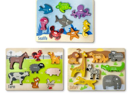 Animal Puzzles - Chunky Pieces 6 piece Puzzles Supply