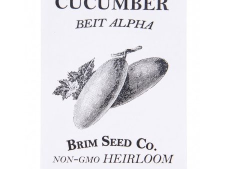 Brim Seed Co. - Beit Alpha Cucumber Heirloom Seed on Sale