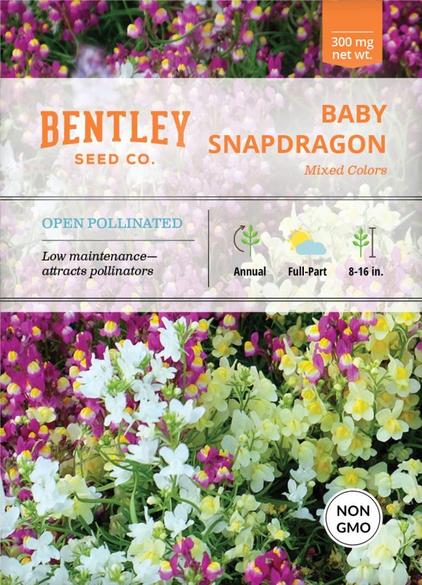 Bentley Seed Co. - Baby Snapdragon Mixed Linaria Maroccana on Sale